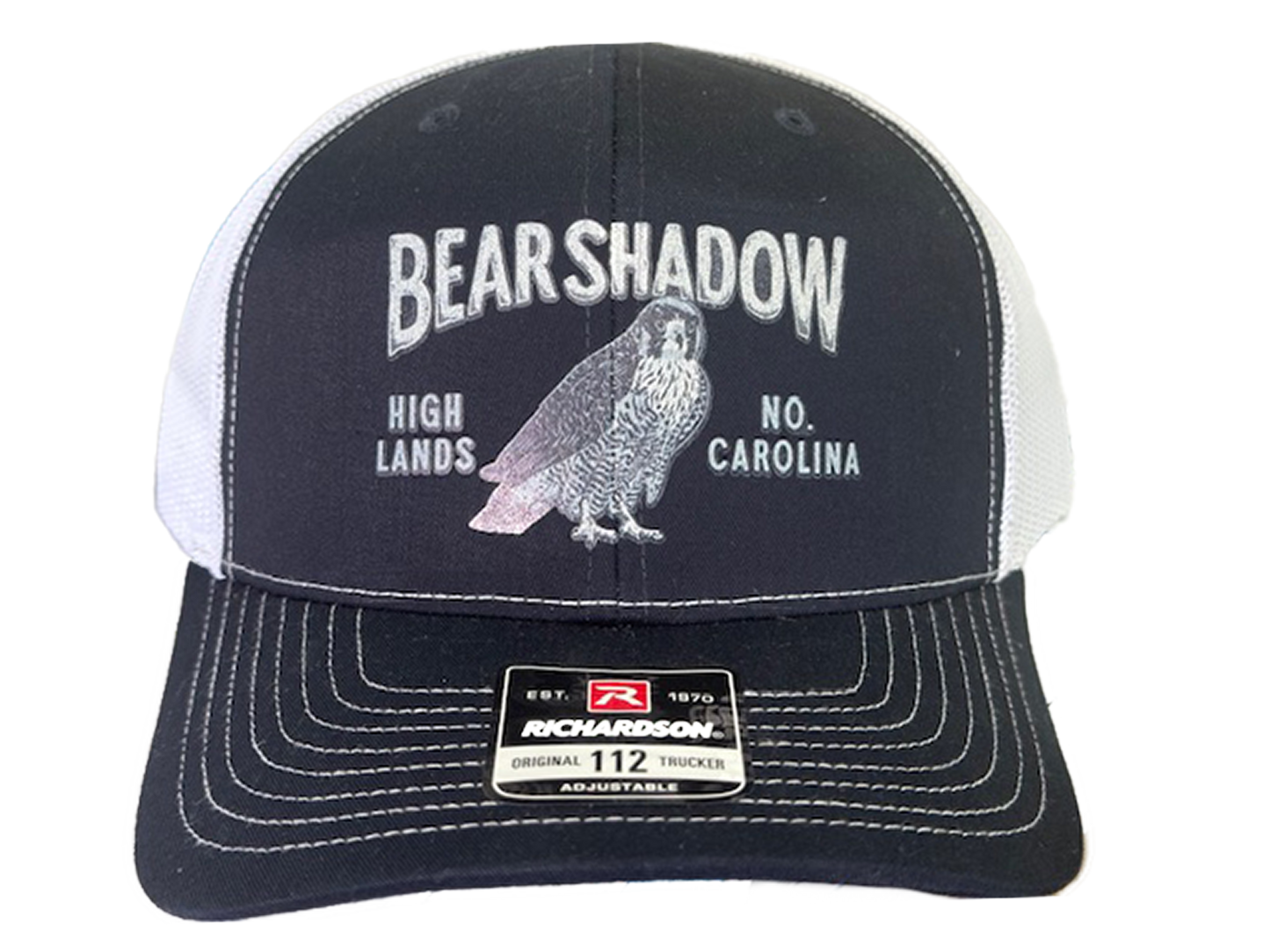 2024 Bear Shadow Navy Mesh Back Hat
