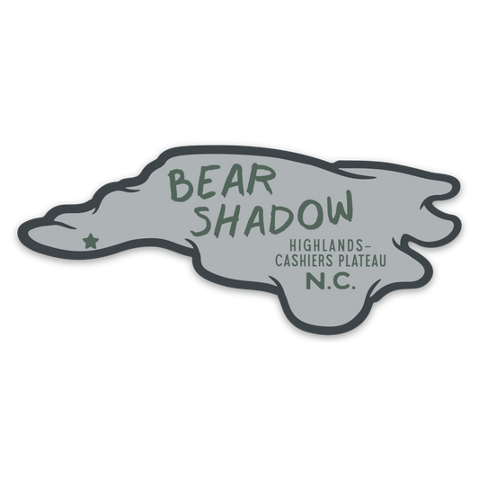Bear Shadow Mountain Die Cut Sticker