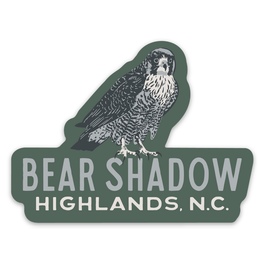 Bear Shadow Bird Die Cut Sticker