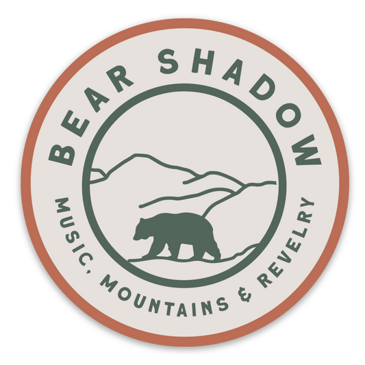 Bear Shadow Light Circle Sticker