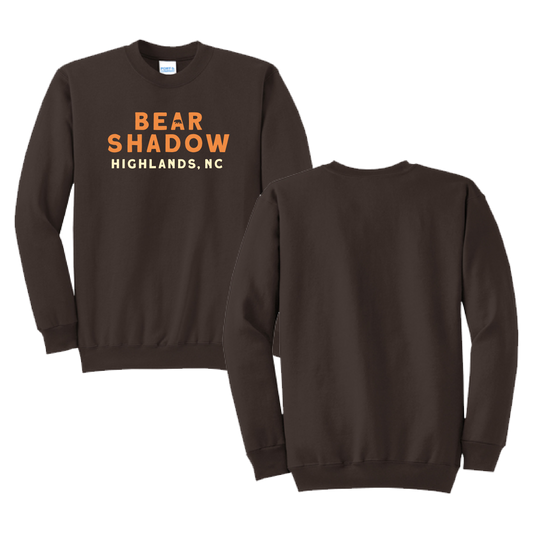 2023 Bear Shadow Chocolate Brown Crewneck Sweatshirt