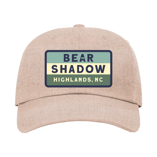 2023 Bear Shadow Khaki Linen Dad Hat