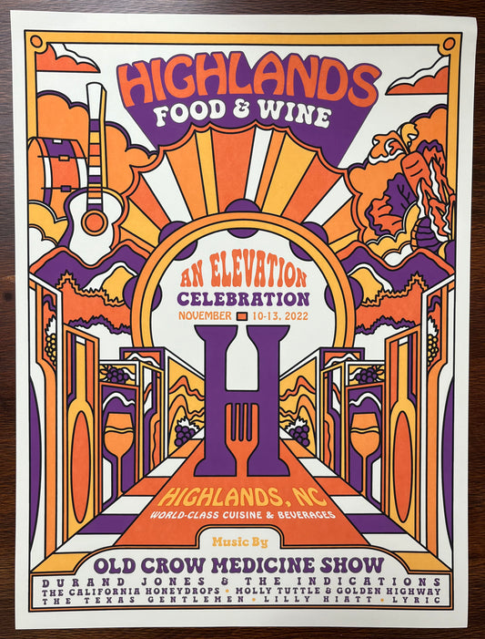 Highlands Food & Wine Festival Poster 2022